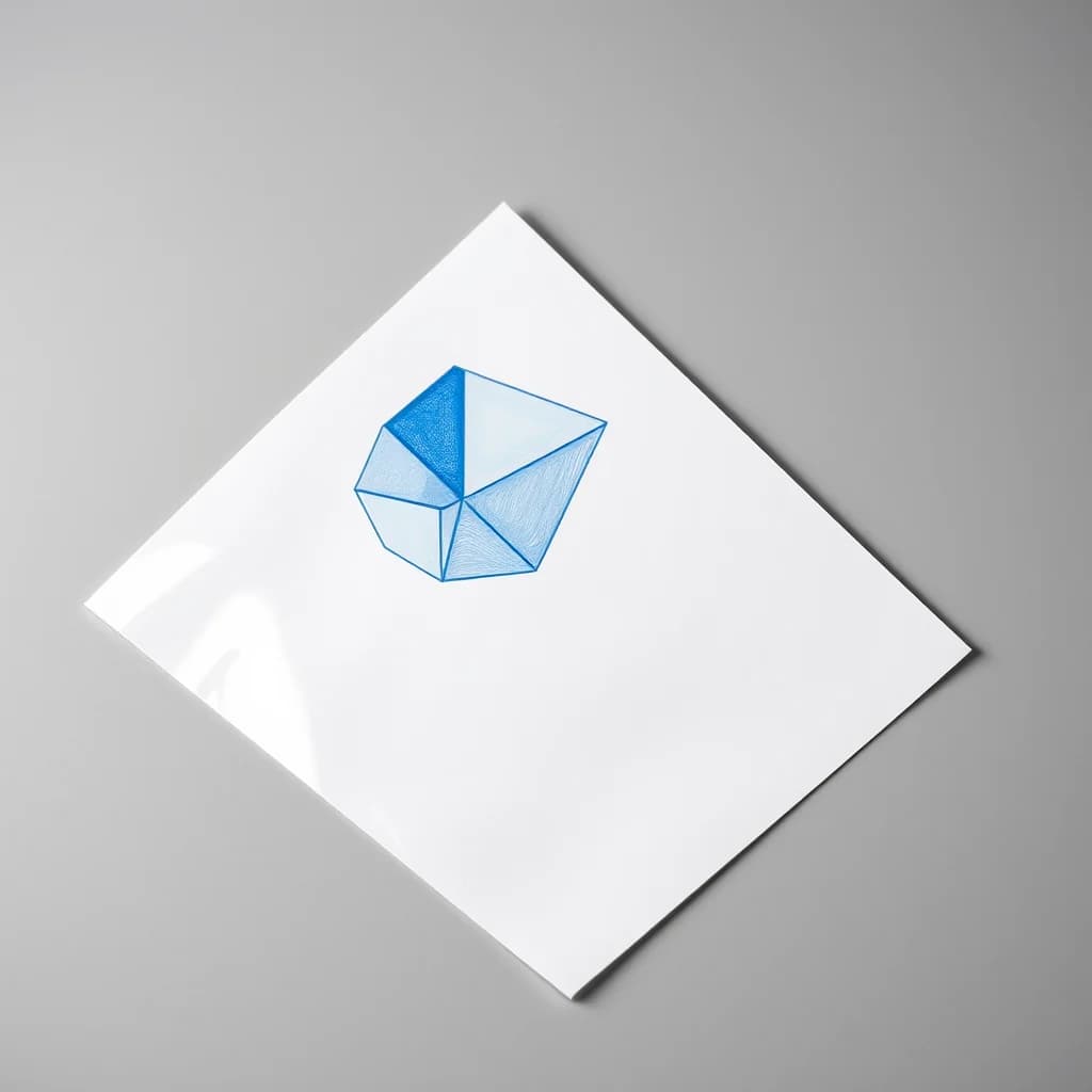 Illustrative example: letter-size print sealed in clear lamination