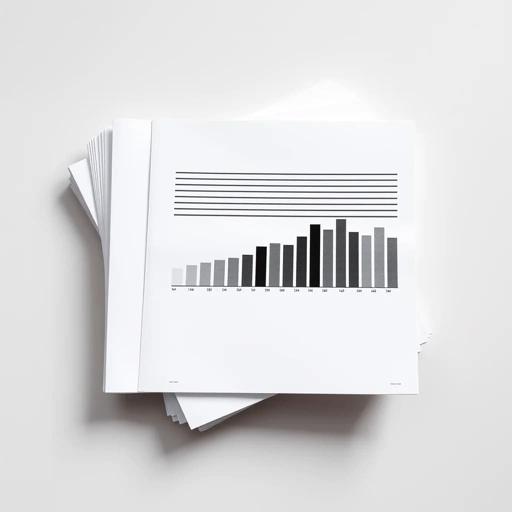 Illustrative example of tabloid-size black-and-white printing on premium paper