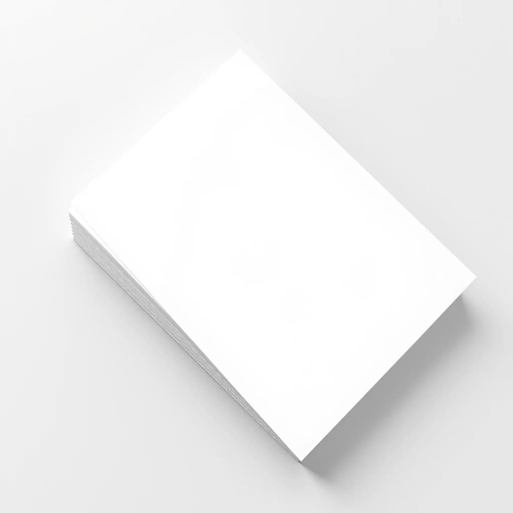 Stack of smooth white 12 × 18 inch card stock sheets
