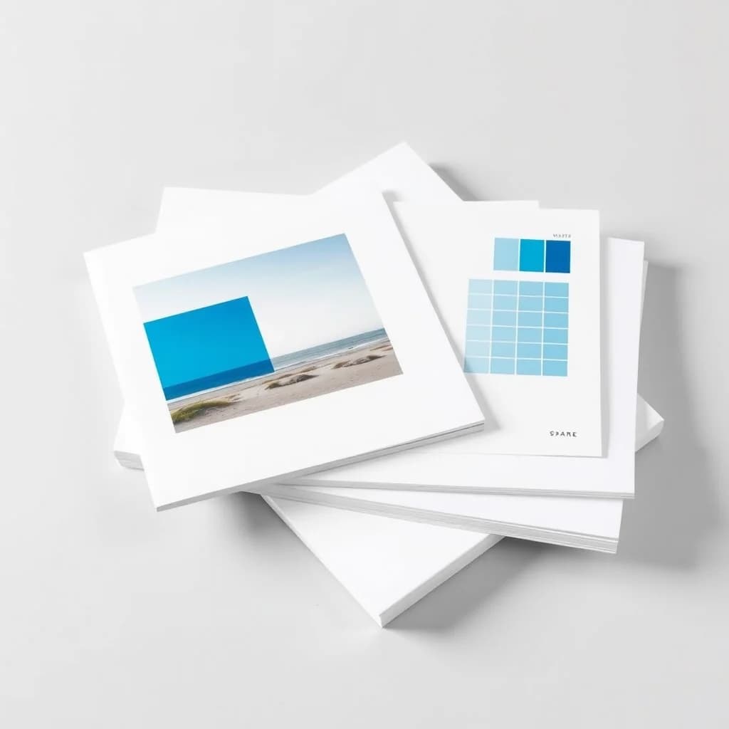 Illustrative example of tabloid-size colour printing on premium paper